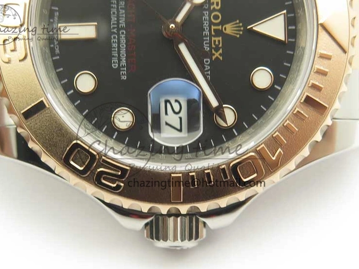 116621 Bracelet Best Dial SS SS 1:1 Black VRF RG on A2836 Edition Yacht-Master 0418